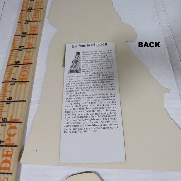 African Festival Figures (6) Heavy Cardboard - Picture 5 of 8